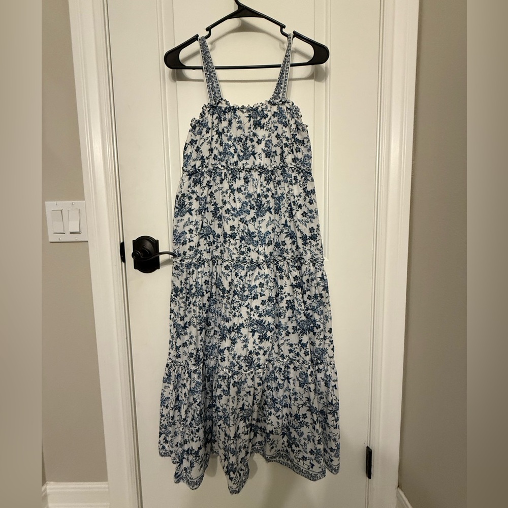 Max Studio Blue and White Floral Dress